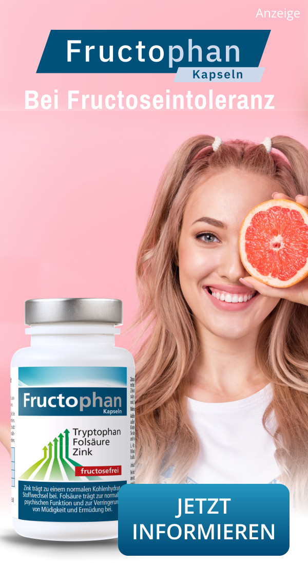 Fructophan Zink-Folsäure-Tryptophan Kapseln bei Fructoseintoleranz