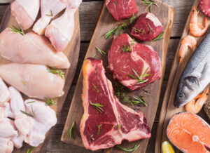 Frisches Fleisch, Geflügel und Fleisch bei Fructoseintoleranz